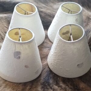 Elegant White Lamp Shades Set